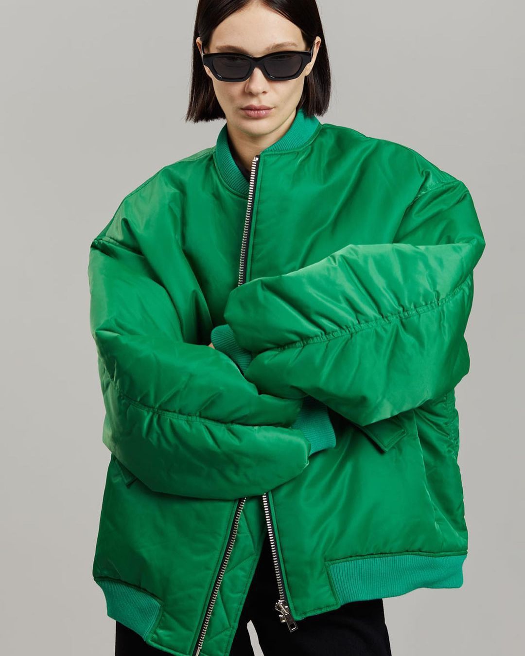 BOMBER IMBOTTITO OVERSIZE "ROW" 5 varianti