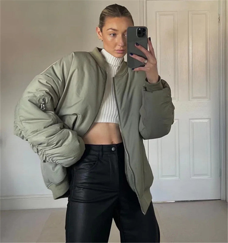 BOMBER IMBOTTITO OVERSIZE "ROW" 5 varianti