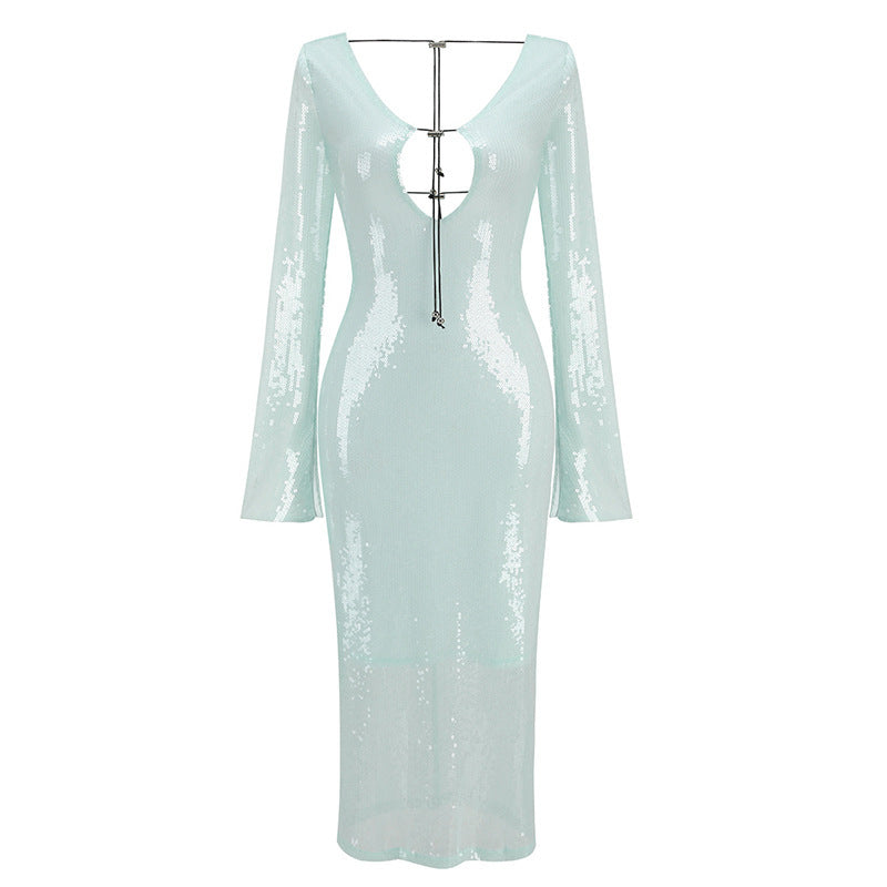 "MERMAID" MICRO SEQUIN DRESS
