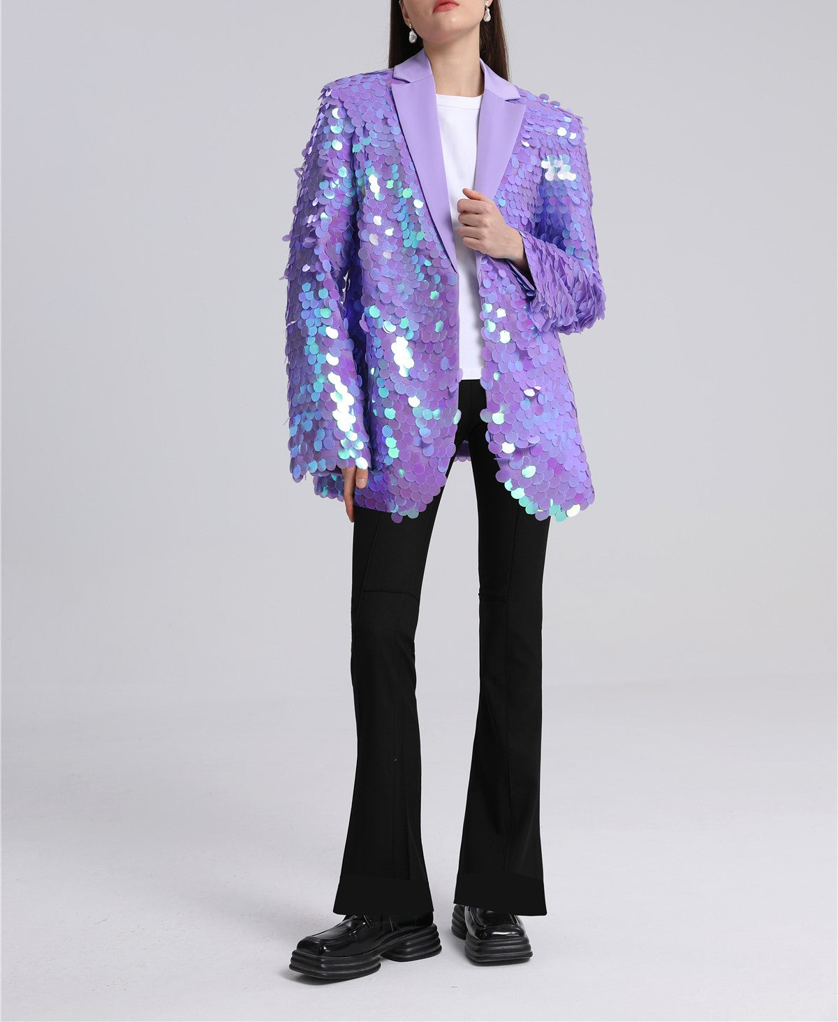 "SPACE" MACRO SEQUINED JACKET