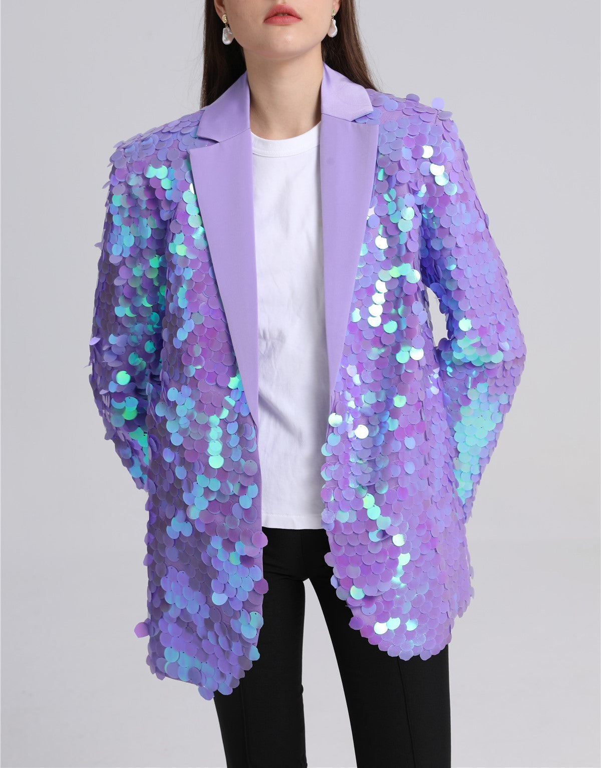 "SPACE" MACRO SEQUINED JACKET