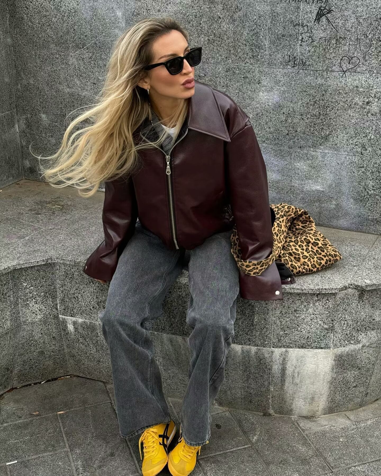 GIUBBOTTO IN ECOPELLE "DAIANA"