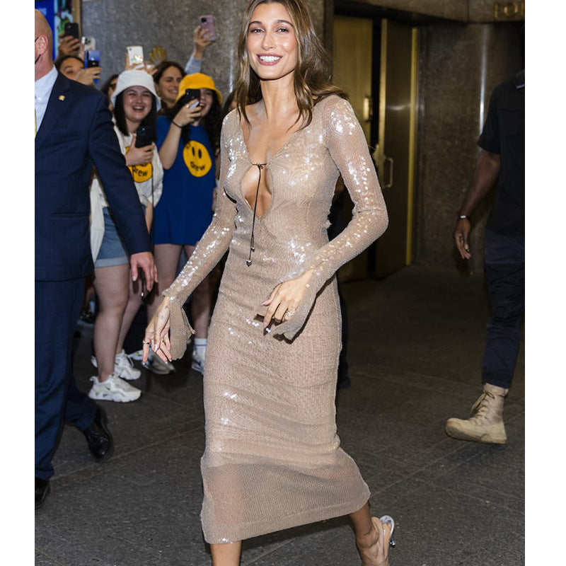 "MERMAID" MICRO SEQUIN DRESS