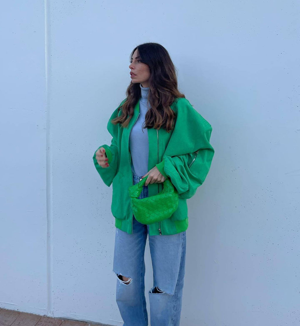 BOMBER IMBOTTITO OVERSIZE "ROW" 5 varianti