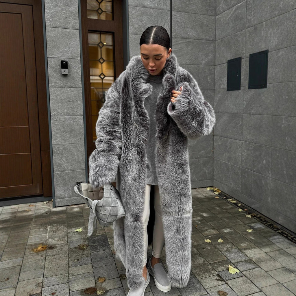 MAXI ECOPELLICCIA PERLA