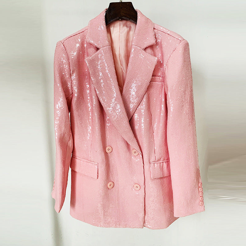 BLAZER DOPPIO PETTO IN PAILLETTES "KELLY"