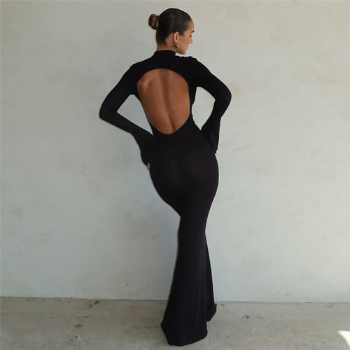 LONG BARE BACK DRESS "MAYA"