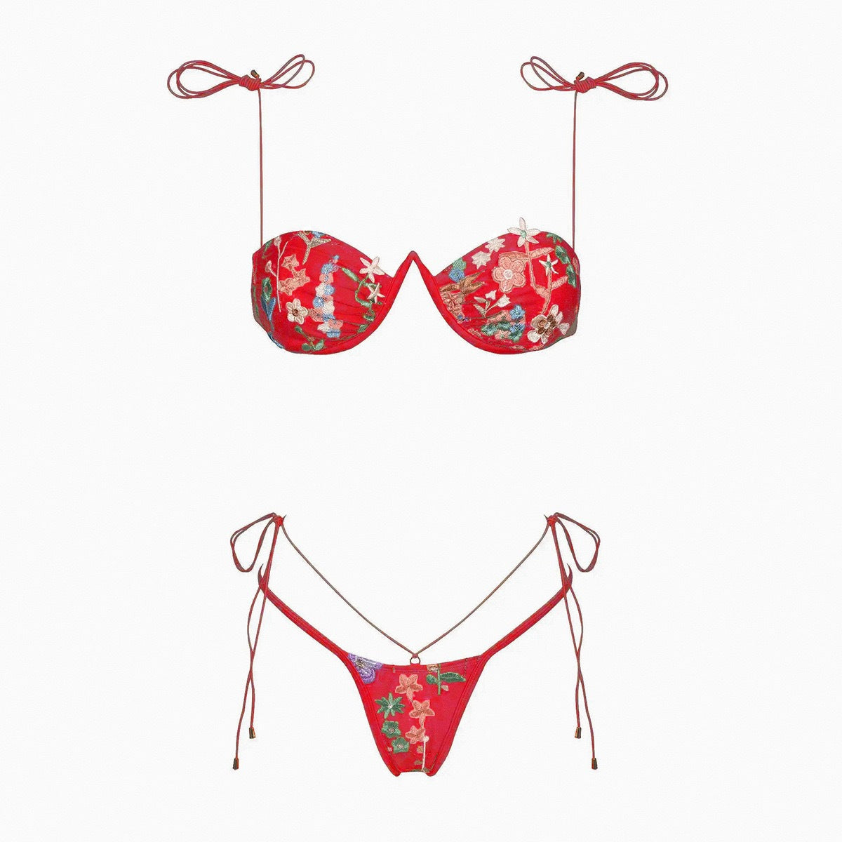 BIKINI RICAMATO FLORAL FIT
