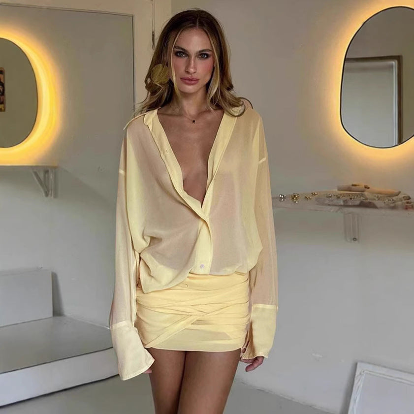 ABITO CAMICIA YELLOW