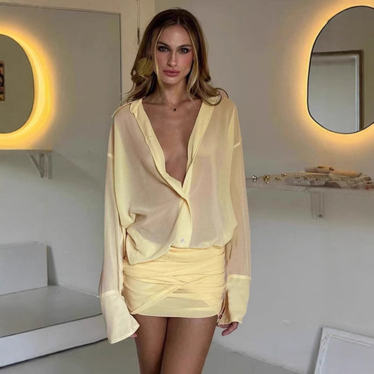 ABITO CAMICIA YELLOW