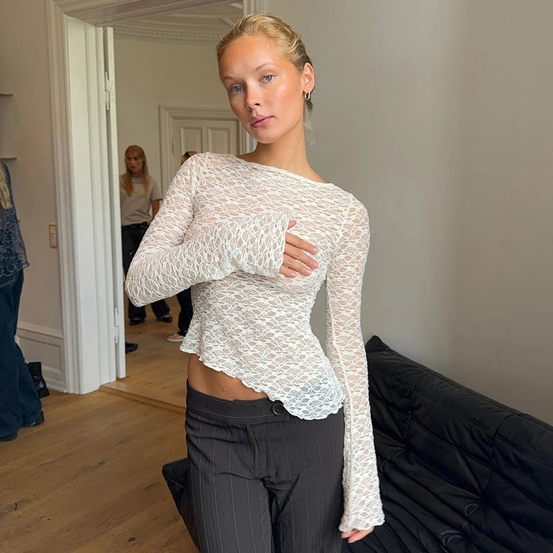 MAGLIA IN PIZZO ROMANTICA