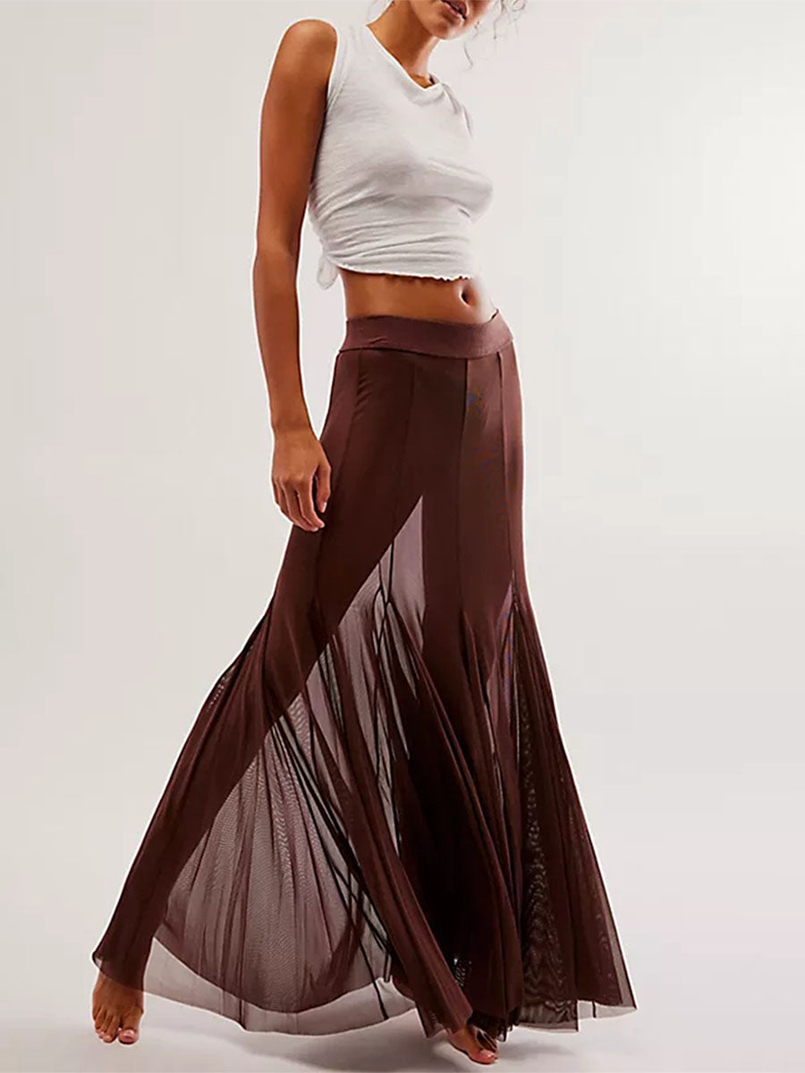 GONNA LUNGA TRASPARENTE