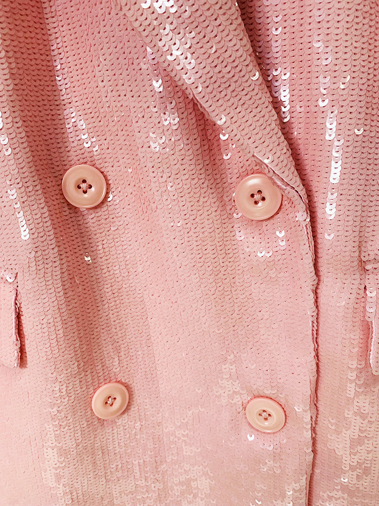 BLAZER DOPPIO PETTO IN PAILLETTES "KELLY"