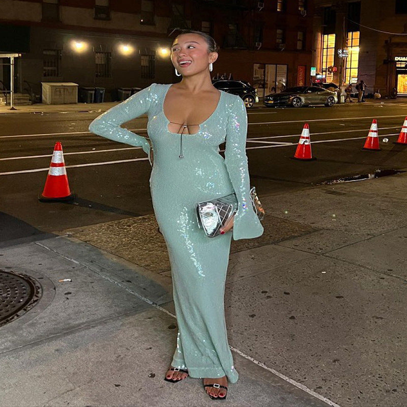 "MERMAID" MICRO SEQUIN DRESS