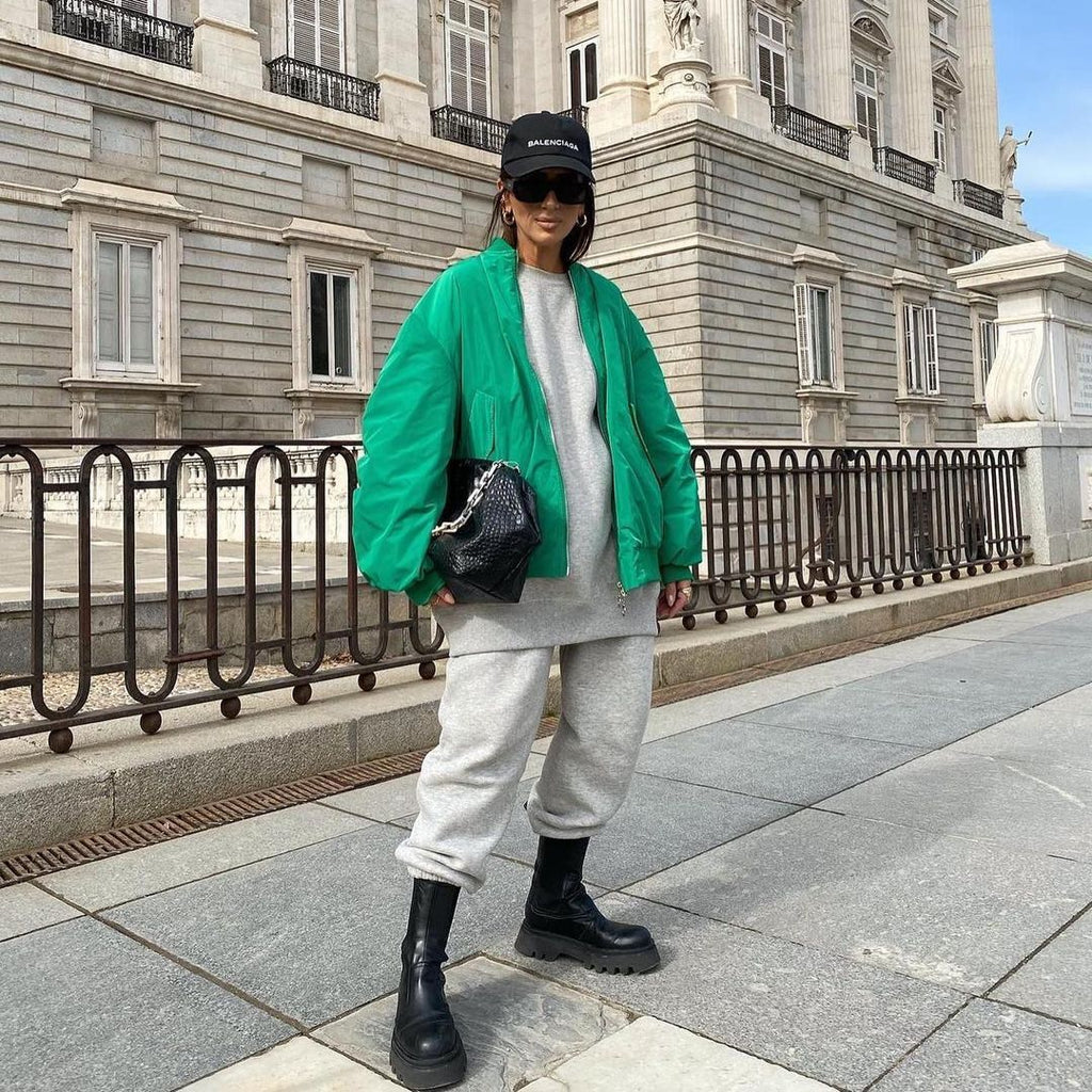 BOMBER IMBOTTITO OVERSIZE "ROW" 5 varianti